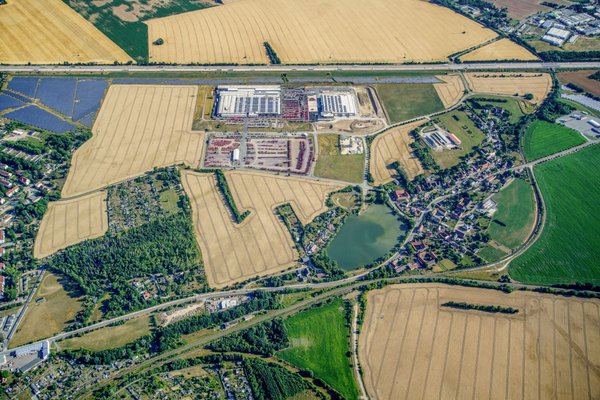 Ansicht Ronneburg, Industriegebiet "Ronneburg Ost"