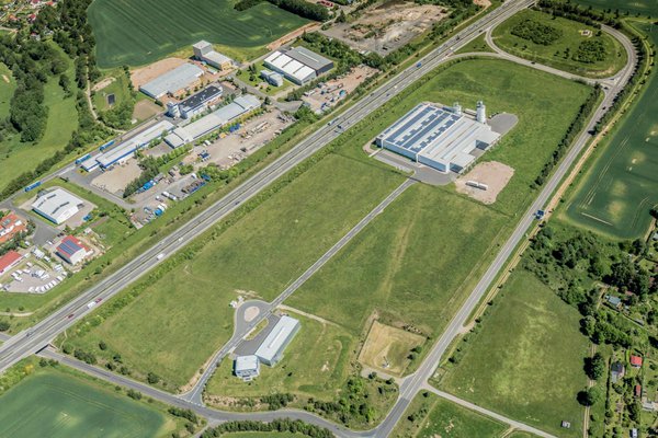 Ansicht Geratal (OT Geraberg), Industriegebiet "An der A 71"