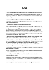FAQ zum Konzeptauswahlverfahren