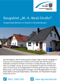 Baugebiet "M.-A.-Nexö-Straße" in Sondershausen