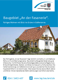 Baugebiet "An der Fasanerie" in Gräfentonna