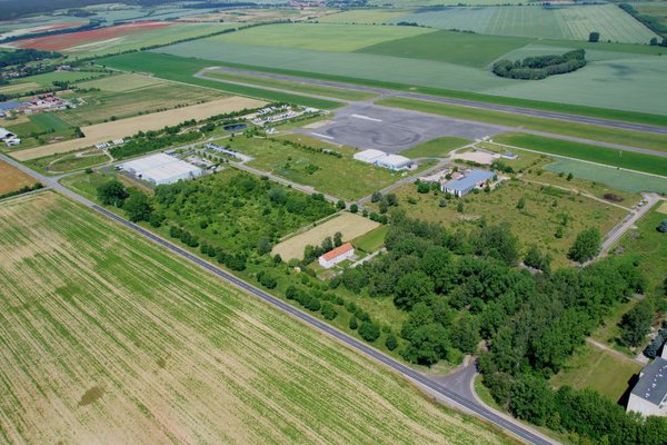 Ansicht Obermehler-Schlotheim, Landgemeinde "Nottertal-Heilinger Höhen", Luftverkehrs- und Gewerbezentrum Nordthüringen