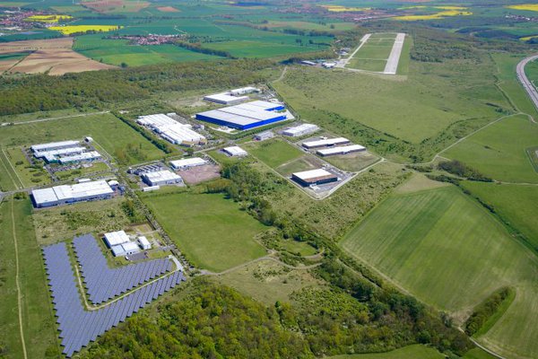 Ansicht Hörselberg-Hainich, Industriegebiet Eisenach-Kindel