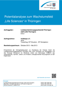 Potentialanalyse zum Wachstumsfeld "Life Sciences" in Thüringen - Teilbericht medways