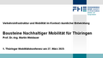 Verkehrsinfrastruktur und Mobilität im Kontext räumlicher Entwicklung - Prof. Dr. Ing. Martin Weidauer, Professor für Verkehrsplanung und Verkehrstechnik an der Fachhochschule Erfurt