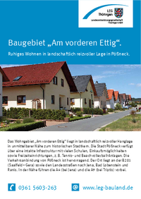 Baugebiet "Am vorderen Ettig" in Pößneck