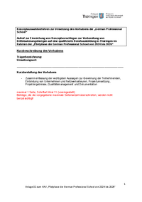 Anlage 2: Kurzbeschreibung des Vorhabens