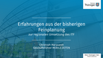 Erfahrungen aus der bisherigen Feinplanung zur regionalen Umsetzung des ITF - Christoph Marquardt, Inhaber und Geschäftsführer Büro MOBILE ZEITEN, Jaderberg