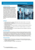 Multimodale Interaktionen und Embodiment in Hybridumgebungen