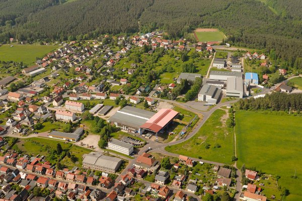 Ansicht Geratal (OT Geschwenda), Industriegebiet Geschwenda Nord