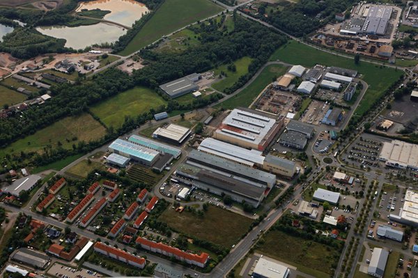 Ansicht Arnstadt, Gewerbe- und Industriegebiet Arnstadt-Rudisleben