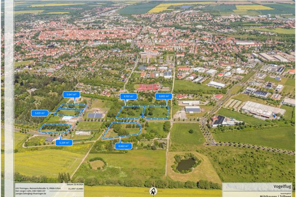 Ansicht Mühlhausen, Gewerbegebiet "Triftweg"