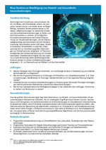 Neue Ansätze zur Bewältigung von Umwelt- und Gesundheitsherausforderungen