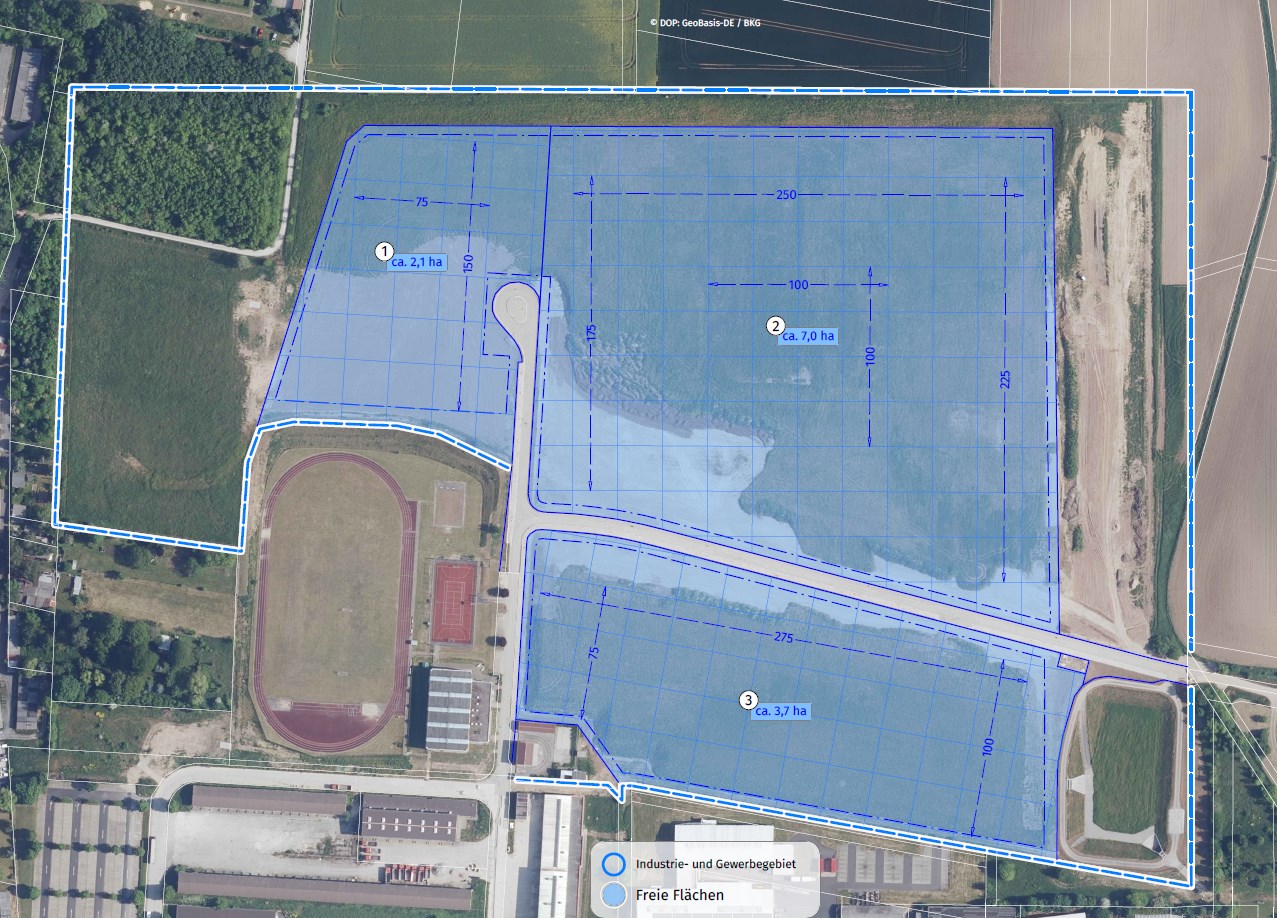 Ansicht Industrie- und Gewerbegebiet Görmar-Kaserne