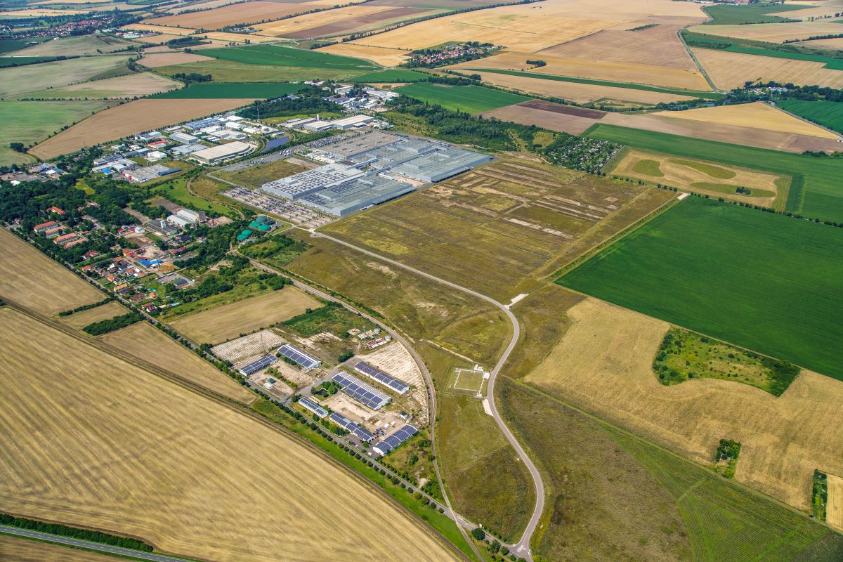 Ansicht Industriegebiet "Kiebitzhöhe" in Kölleda (B-Plan Gebiet 1/02) - verfügbar ab 2027