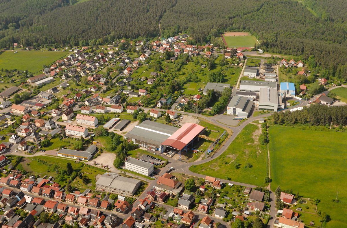 Ansicht Industriegebiet Geschwenda Nord