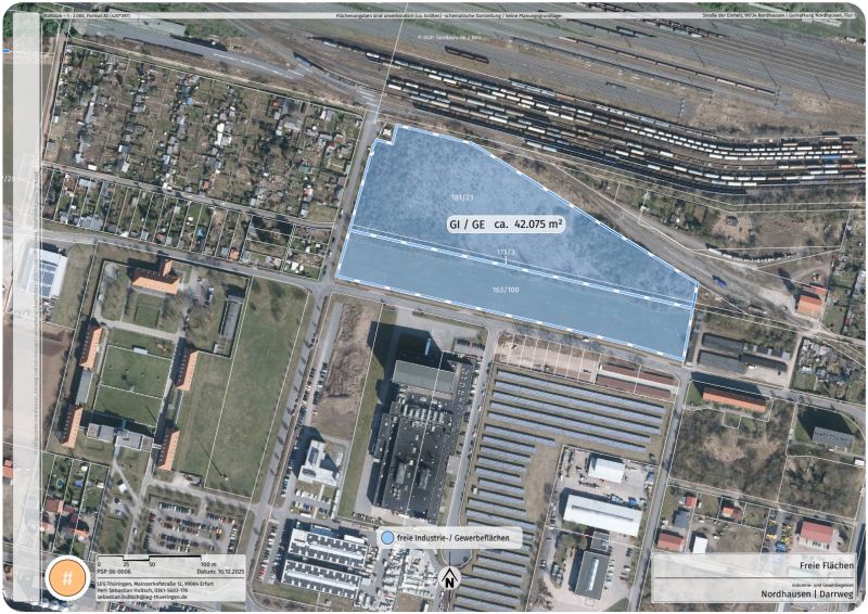 Ansicht Industrie- und Gewerbegebiet Darrweg