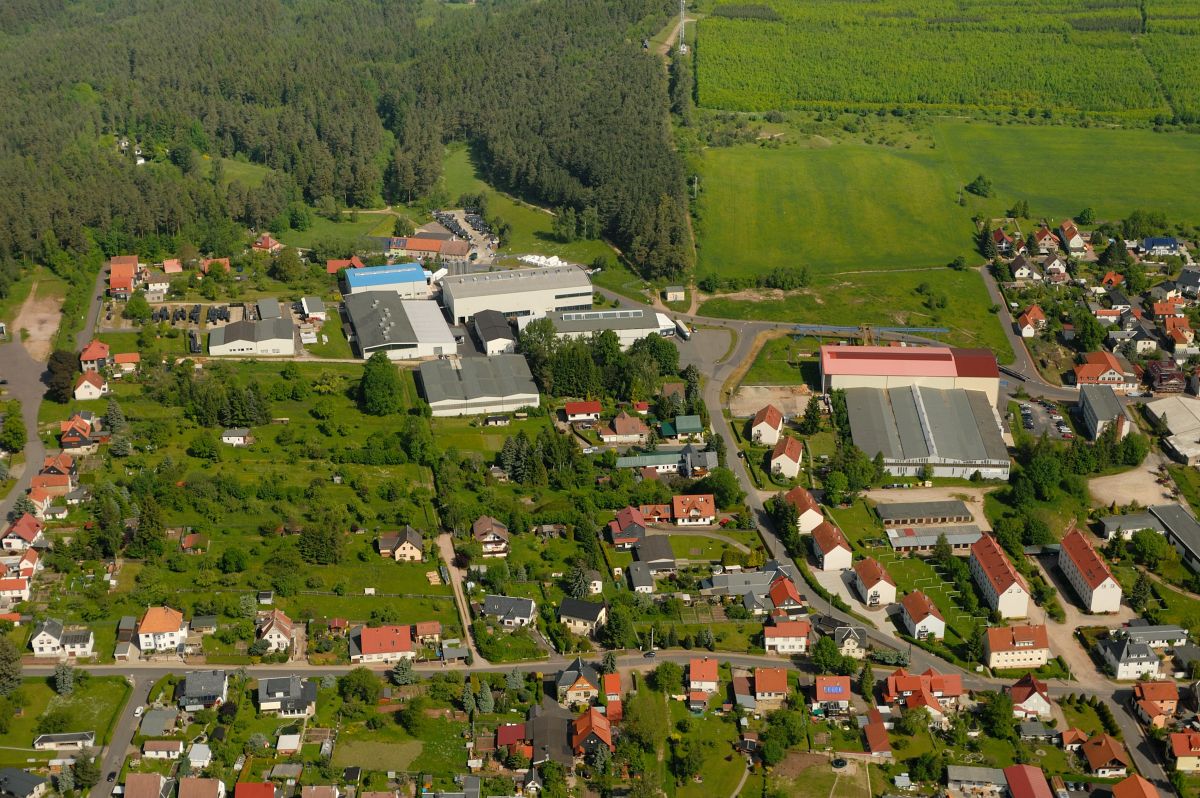 Ansicht Industriegebiet Geschwenda Nord