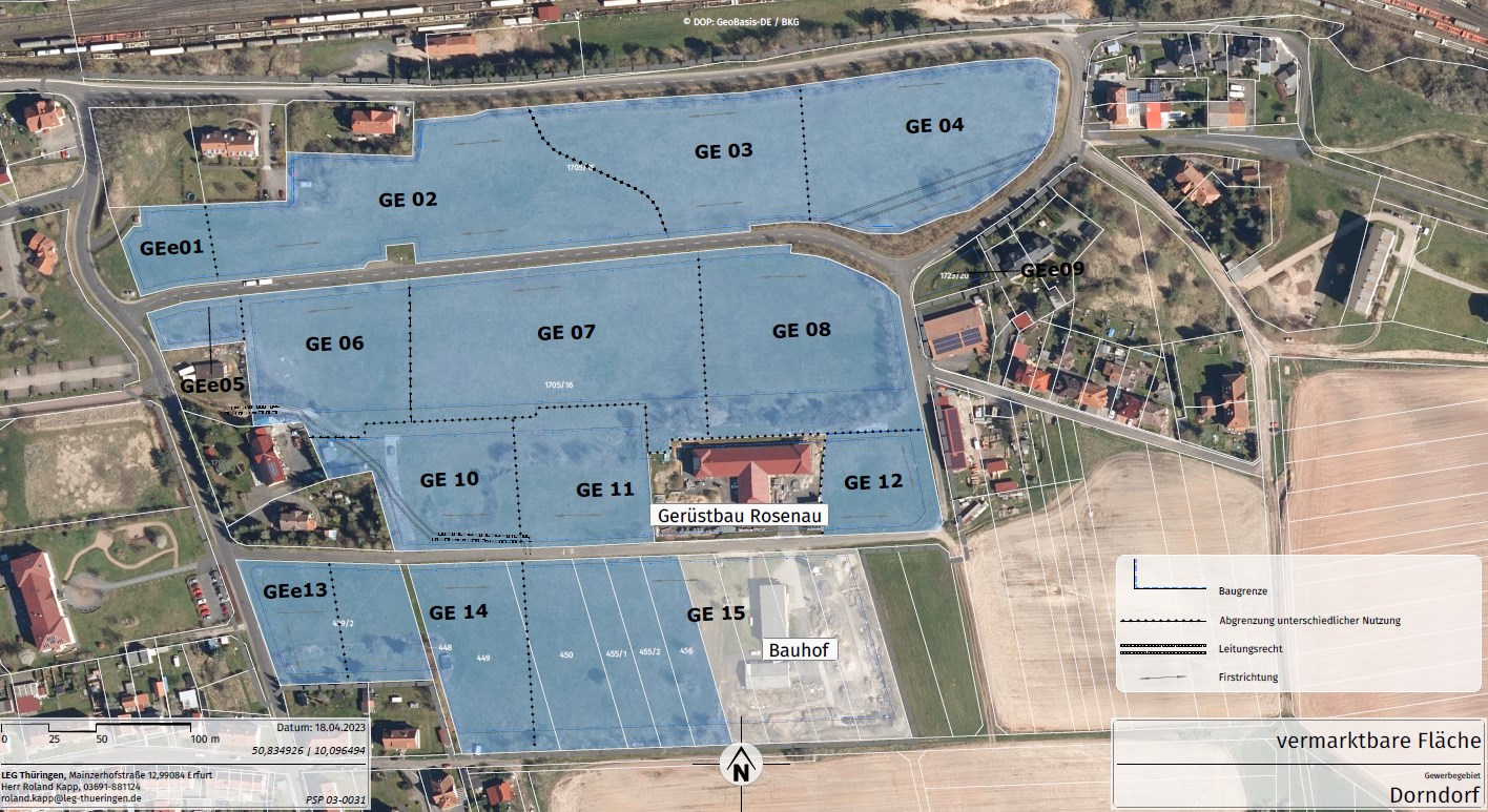 Ansicht Gewerbegebiet "An der Hardtstraße"