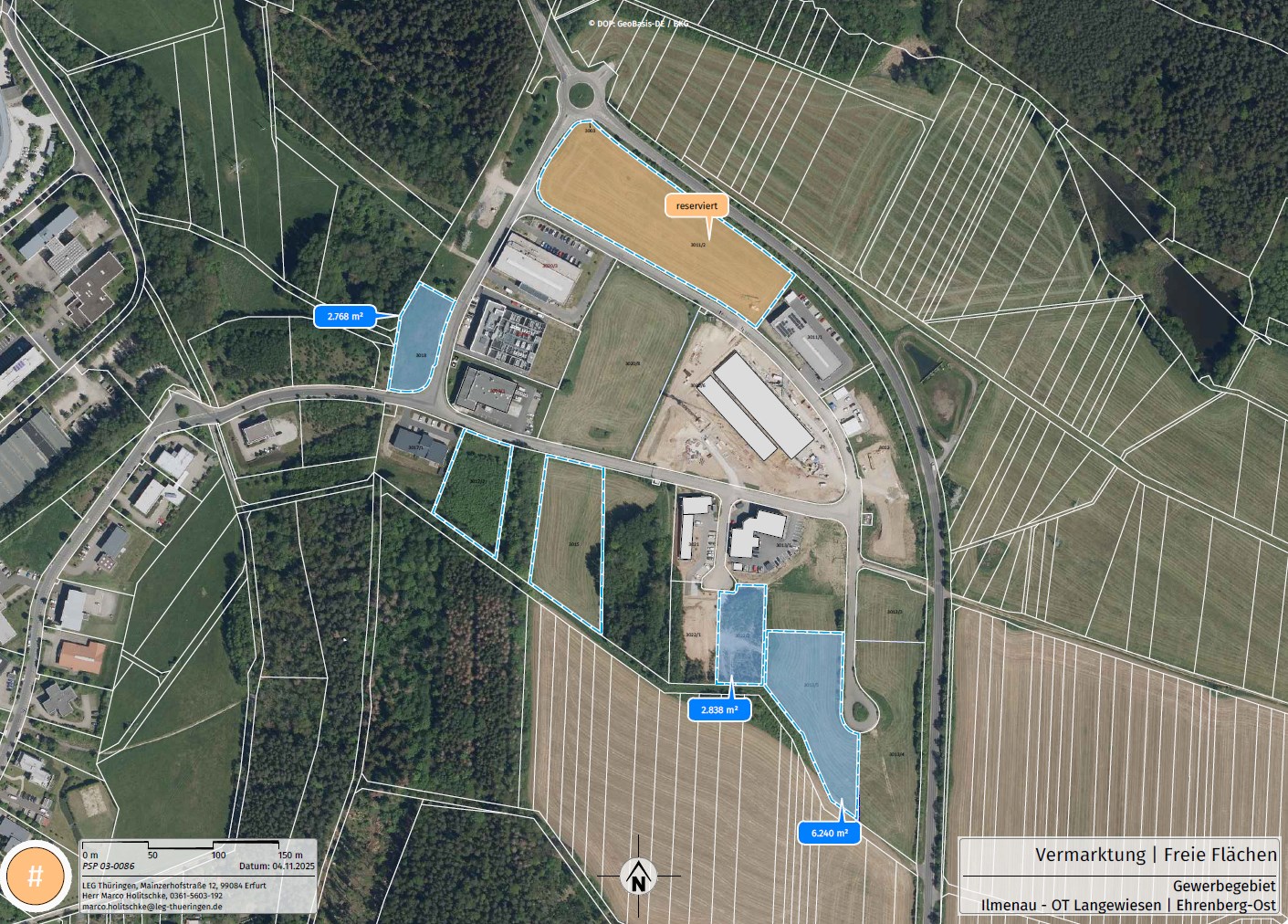 Ansicht Gewerbegebiet "Ehrenberg-Ost"