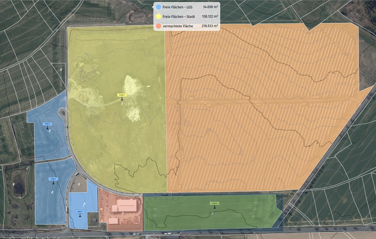 Ansicht Gewerbe- und Industriegebiet Nord