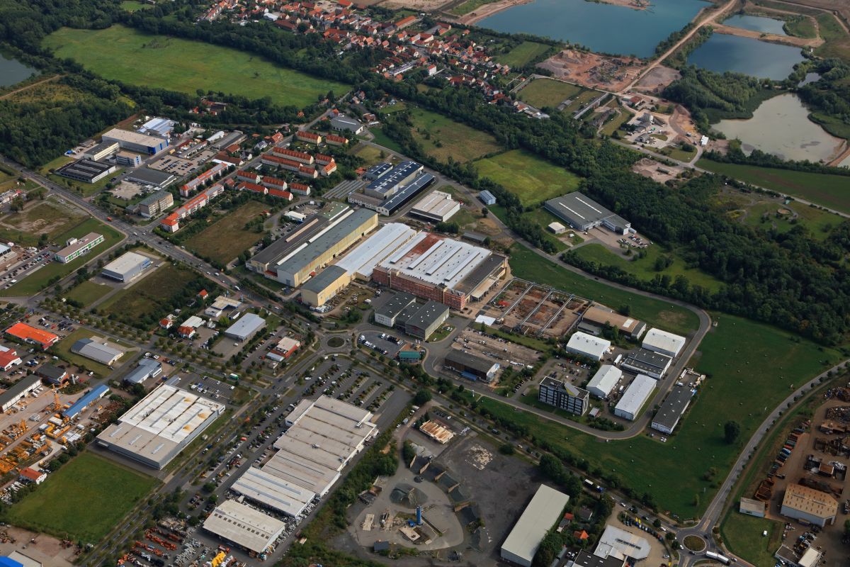 Ansicht Gewerbe- und Industriegebiet Arnstadt-Rudisleben