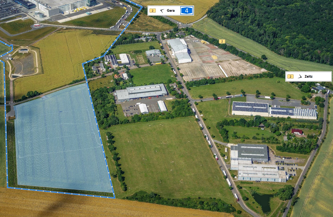 Ansicht Industriegroßfläche "Cretzschwitz"