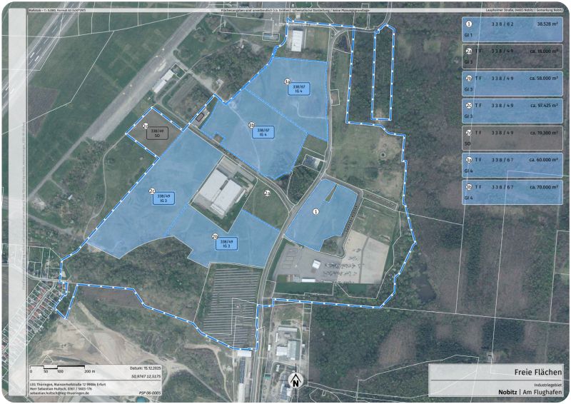 Ansicht Industriepark Nobitz - Am Flughafen