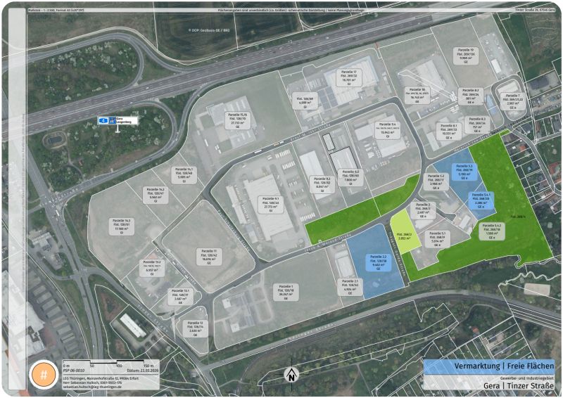 Ansicht Industrie- und Gewerbegebiet Gera-Tinz