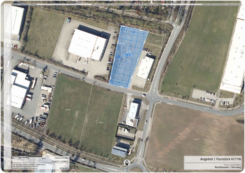 Ansicht Industrie- und Gewerbegebiet Darrweg