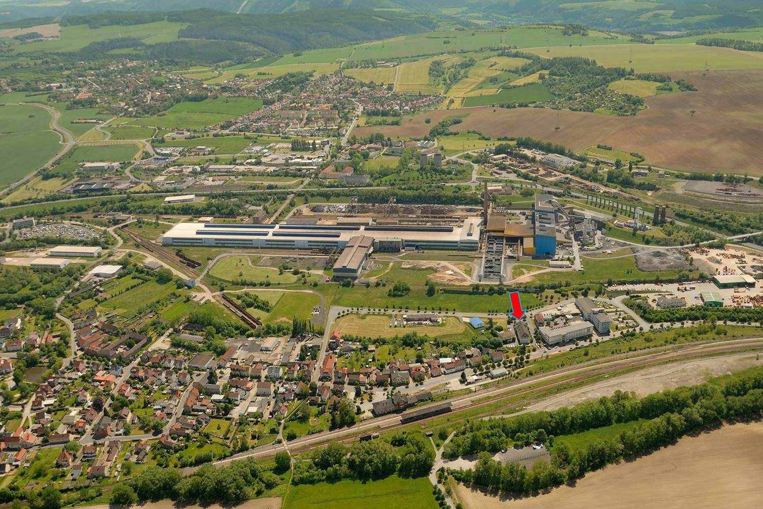 Ansicht Attraktive Bürofläche im 1.OG im Bürohaus Am Wasserlauf 3 am Standort Unterwellenborn zu vermieten