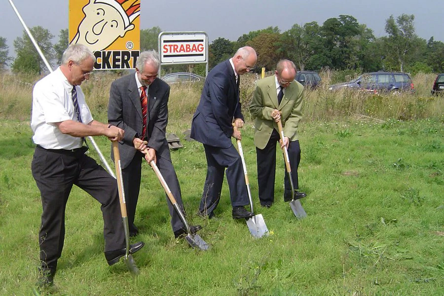 Spatenstich Erfurter Kreuz 2005