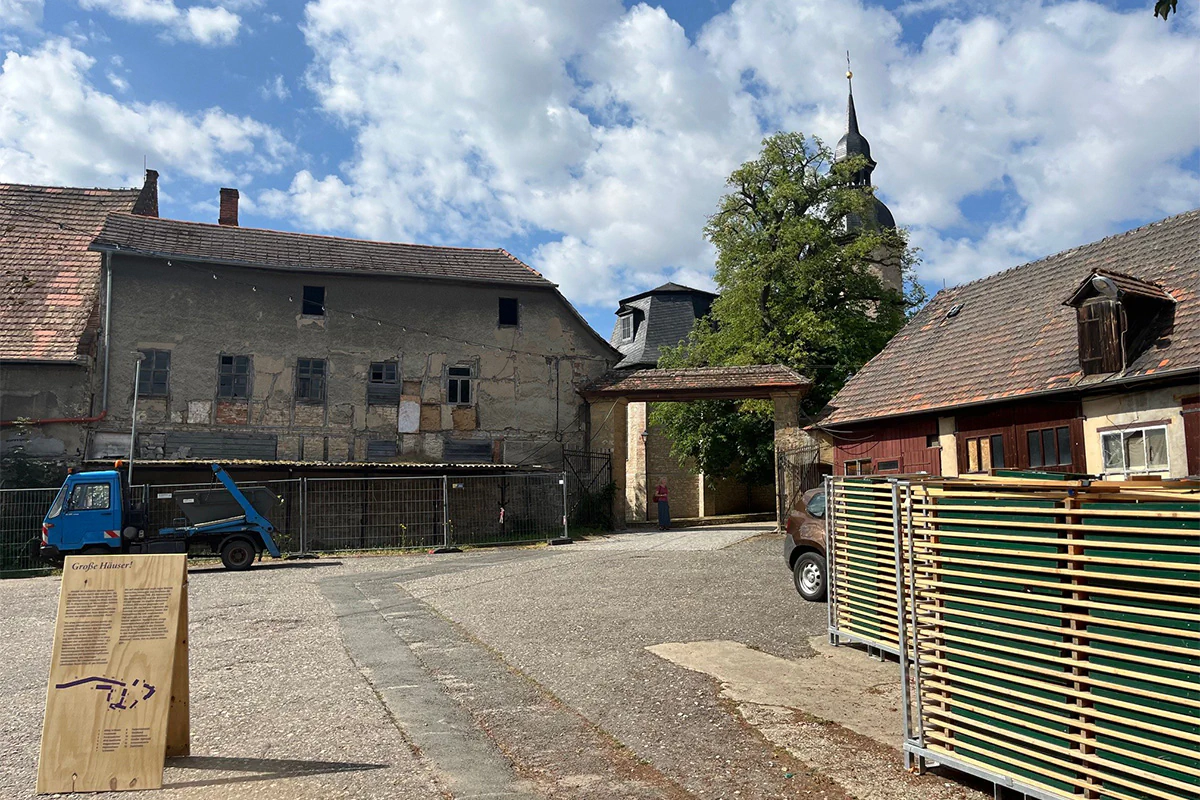 Altes Gelände der historischen Domäne Dornburg