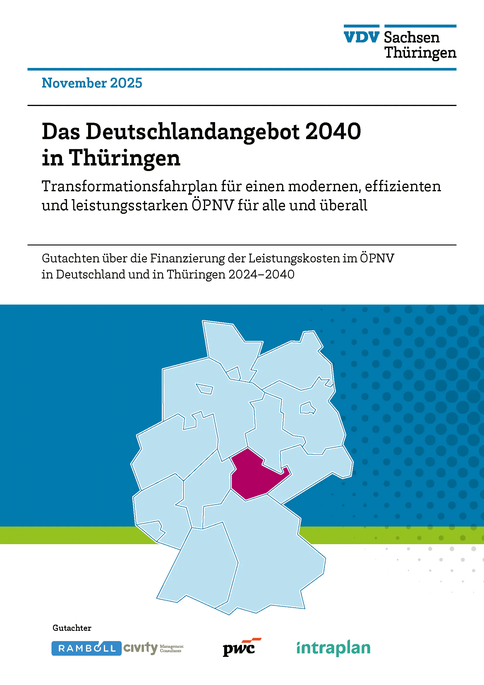 Bildbeschreibung / description: Vorschaubild - Gutachten - Das Deutschlandangebot 2040 in Thüringen