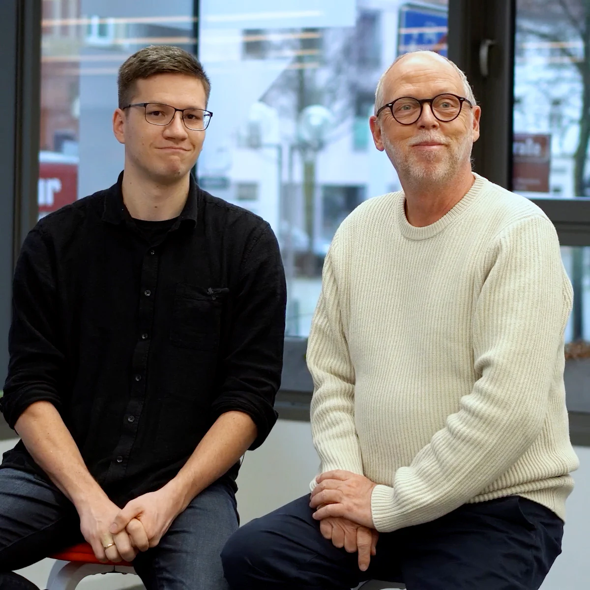 Bildbeschreibung / description: Thumbnail Philipp Einicke (links) und Andreas Jaeger (rechts)